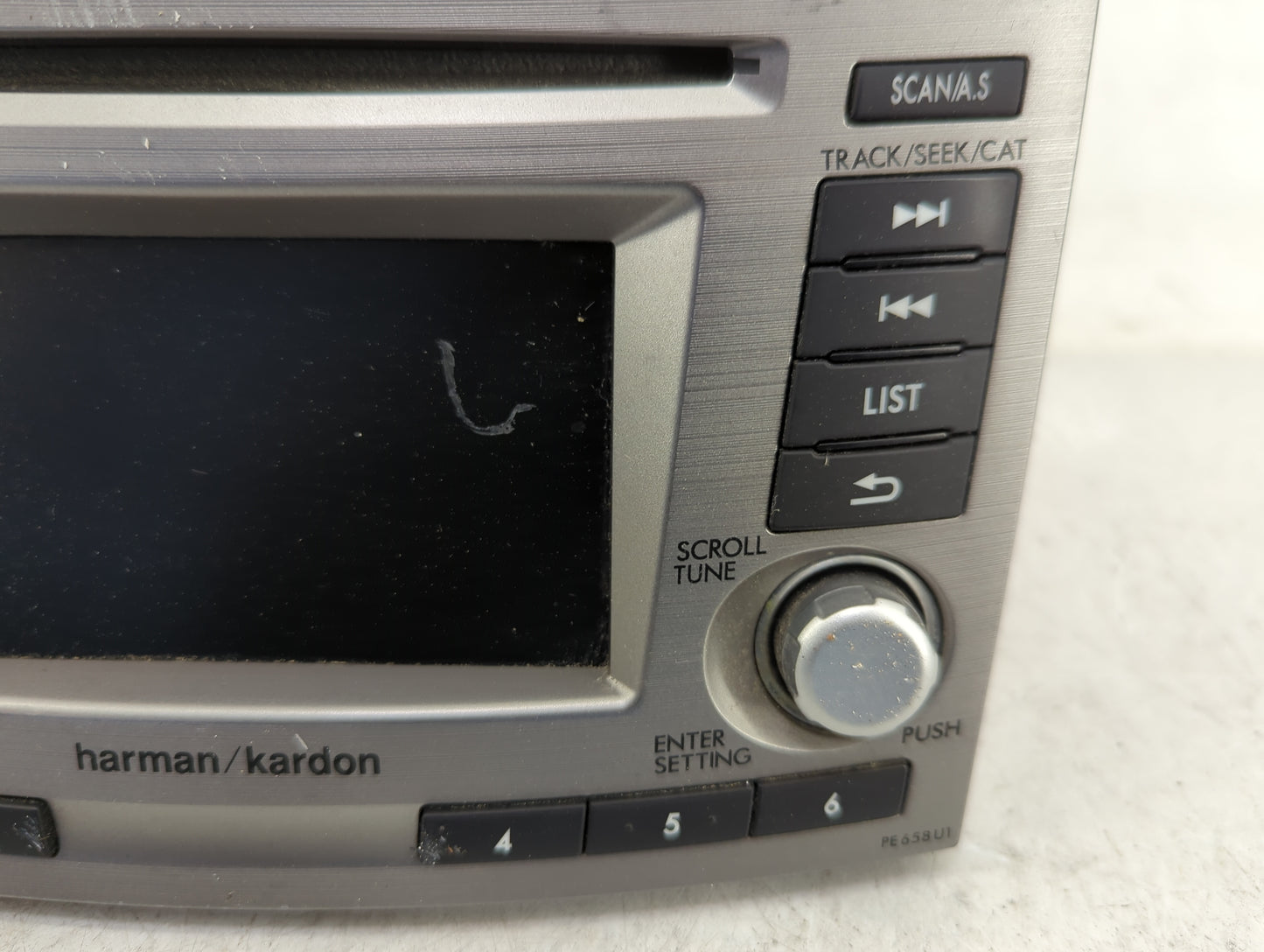 2013-2014 Subaru Legacy Radio AM FM Cd Player Receiver Replacement P/N:86201AJ65A CQ-JF11E04D Fits Fits 2013 2014 OEM Used A