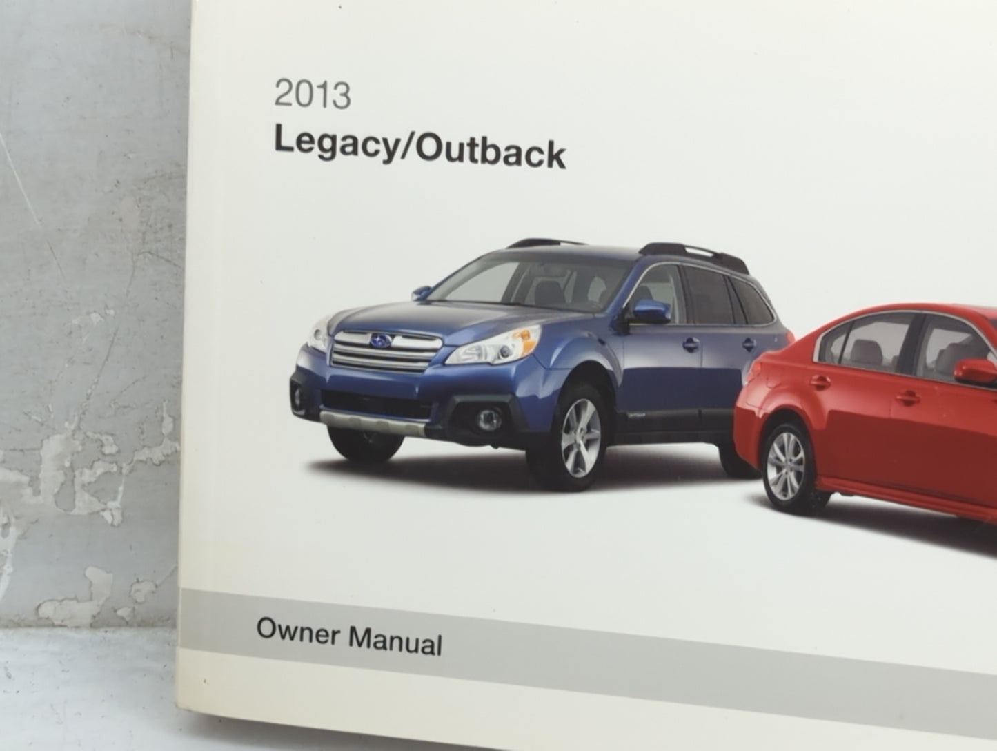 2013 Subaru Legacy Owners Manual Book Guide P/N:A2490BE-B MSA5M1304A OEM Used Auto Parts - Oemusedautoparts1.com