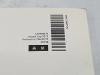 2013 Subaru Legacy Owners Manual Book Guide P/N:A2490BE-B MSA5M1304A OEM Used Auto Parts - Oemusedautoparts1.com