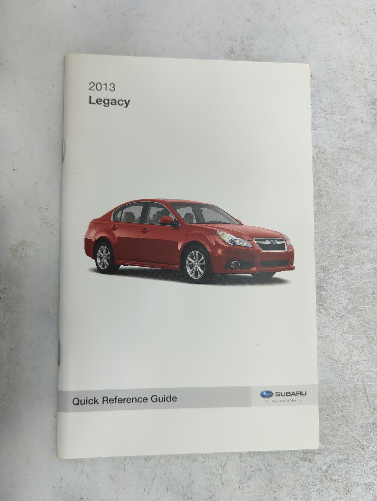 2013 Subaru Legacy Owners Manual Book Guide P/N:A2490BE-B MSA5M1304A, MSA5B1311A OEM Used Auto Parts - Oemusedautoparts1.com
