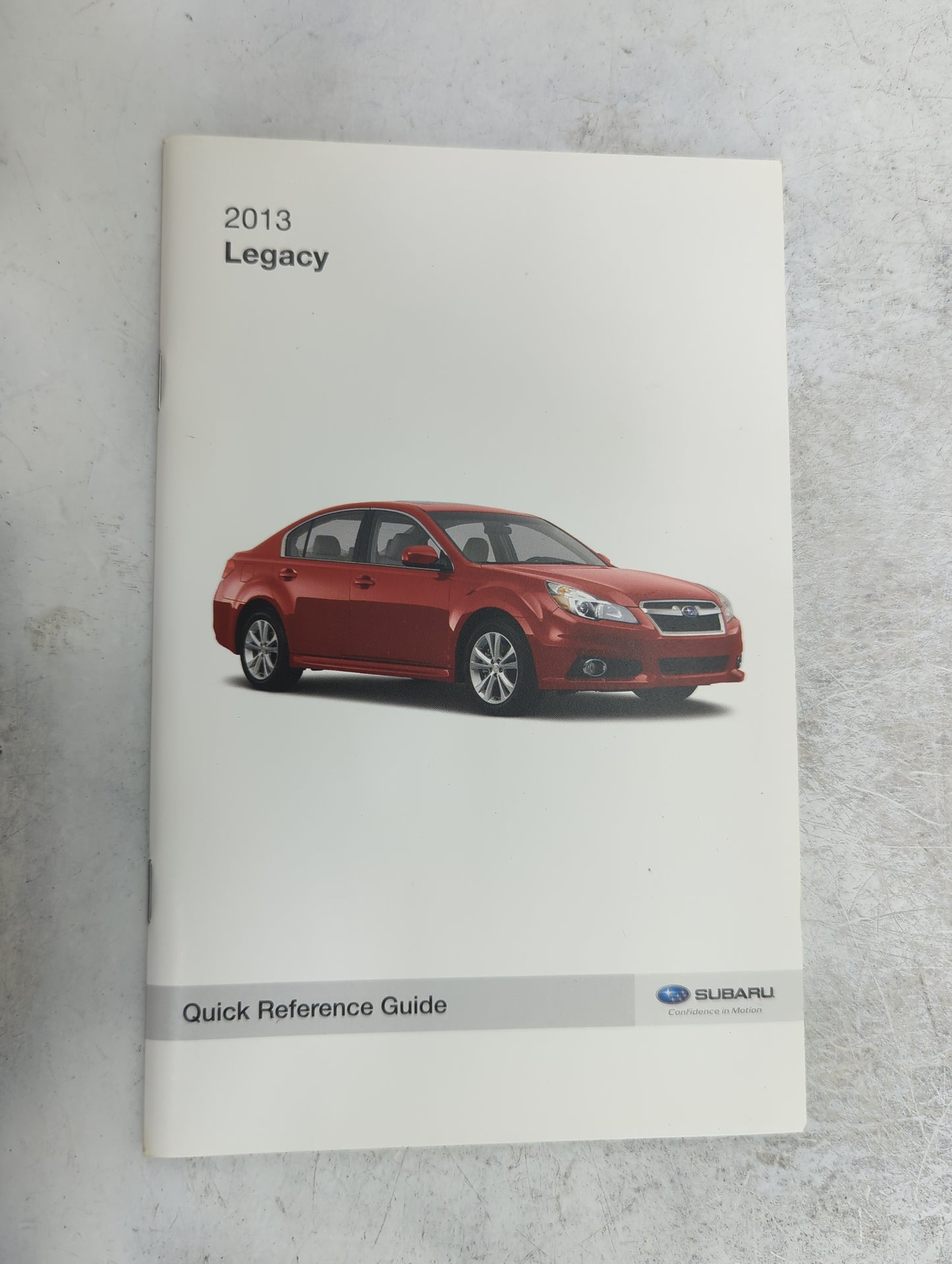 2013 Subaru Legacy Owners Manual Book Guide P/N:A2490BE-B MSA5M1304A, MSA5B1311A OEM Used Auto Parts - Oemusedautoparts1.com