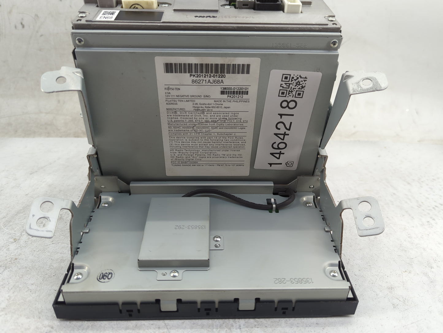 2013 Subaru Legacy Radio AM FM Cd Player Receiver Replacement P/N:86271AJ68A PK201212-01220, 138000-01220101 Fits OEM Used A