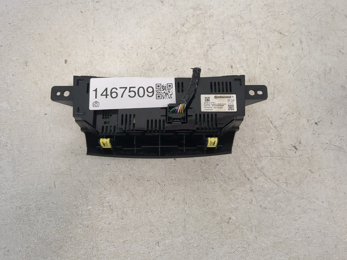 2010-2014 Subaru Legacy Climate Control Module Temperature AC/Heater Replacement P/N:72311AJ03A A2C3160350000 Fits OEM Used 