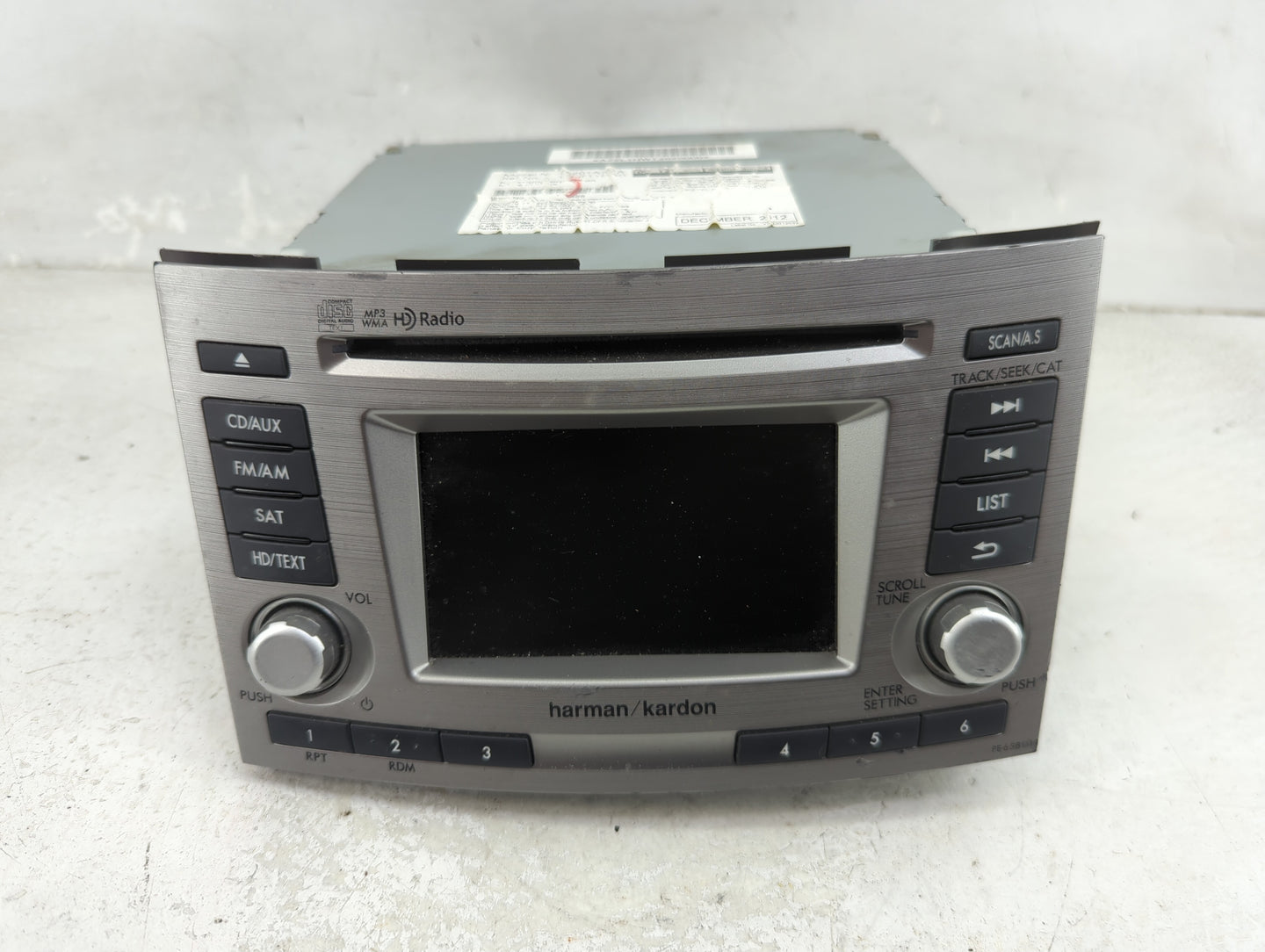 2012-2014 Subaru Legacy Radio AM FM Cd Player Receiver Replacement P/N:86201AJ6SA CQ-JF11E04D, 86201AJ61A Fits Fits 2012 201