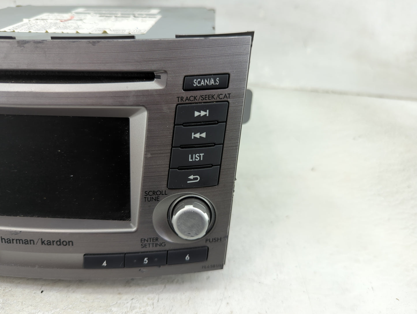 2012-2014 Subaru Legacy Radio AM FM Cd Player Receiver Replacement P/N:86201AJ6SA CQ-JF11E04D, 86201AJ61A Fits Fits 2012 201