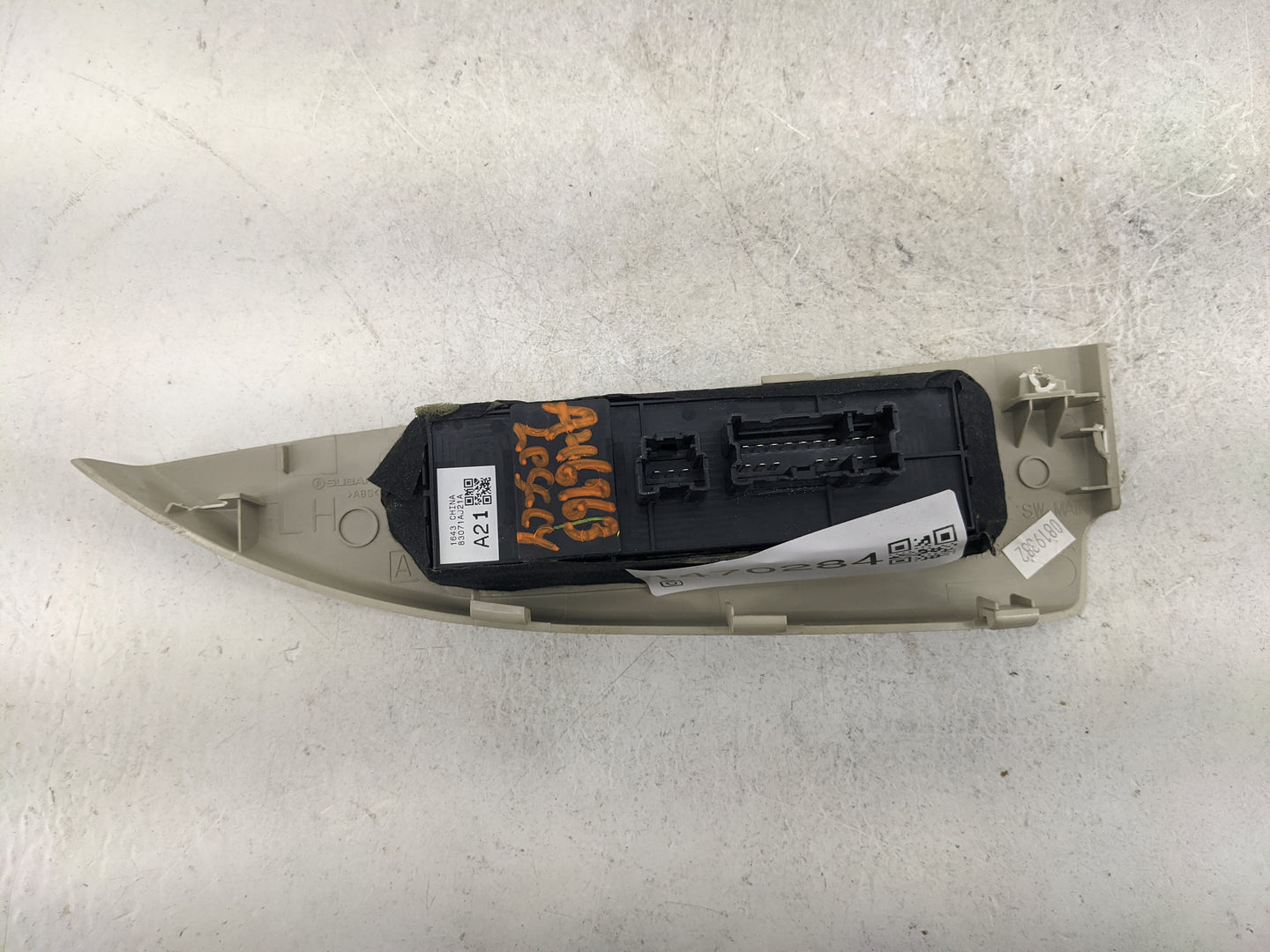2013-2014 Subaru Legacy Master Power Window Switch Replacement Driver Side Left P/N:83071AJ21A Fits Fits 2013 2014 OEM Used 
