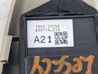 2013-2014 Subaru Legacy Master Power Window Switch Replacement Driver Side Left P/N:83071AJ21A Fits Fits 2013 2014 OEM Used 