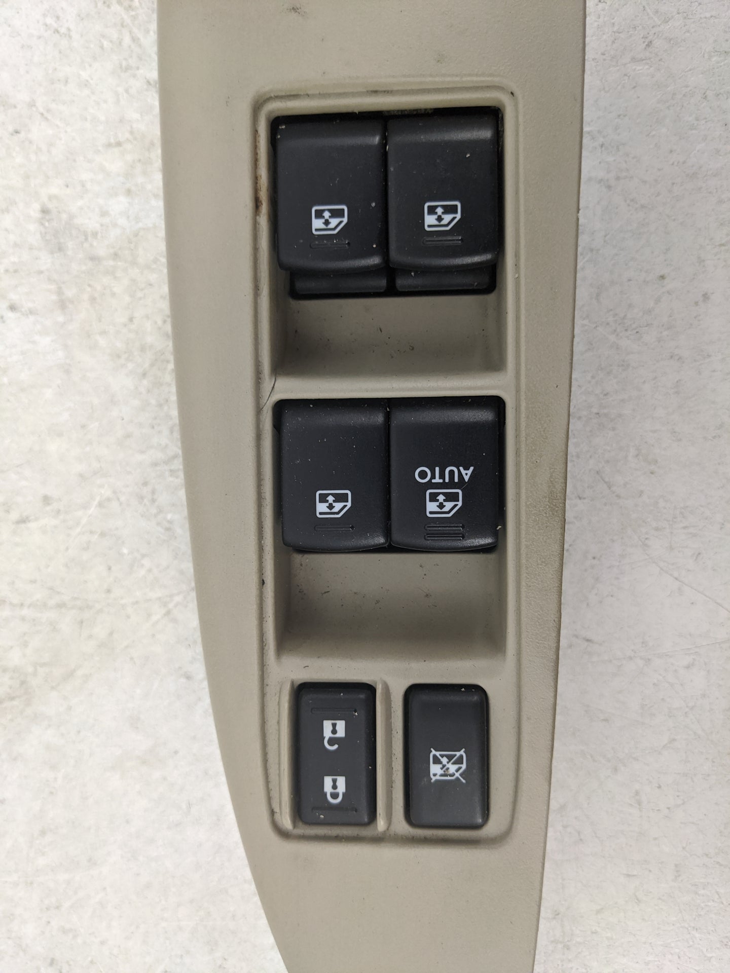 2013-2014 Subaru Legacy Master Power Window Switch Replacement Driver Side Left P/N:83071AJ21A Fits Fits 2013 2014 OEM Used 
