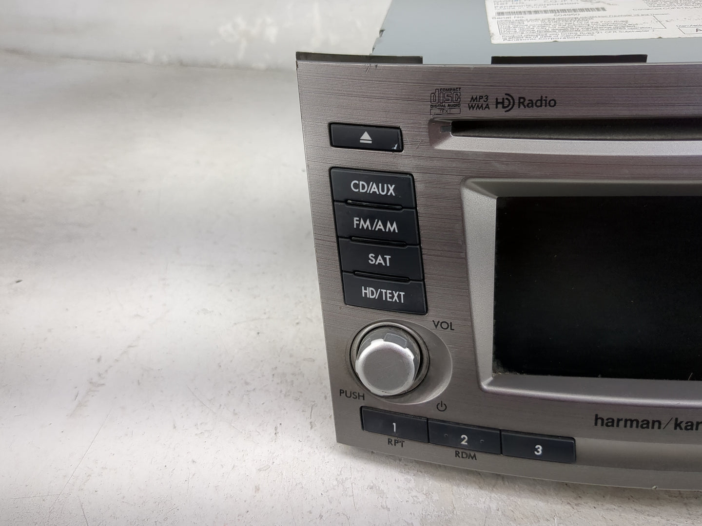2013-2014 Subaru Legacy Radio AM FM Cd Player Receiver Replacement P/N:86201AJ65A CQ-JF11E04D, PE658U1 Fits Fits 2013 2014 O