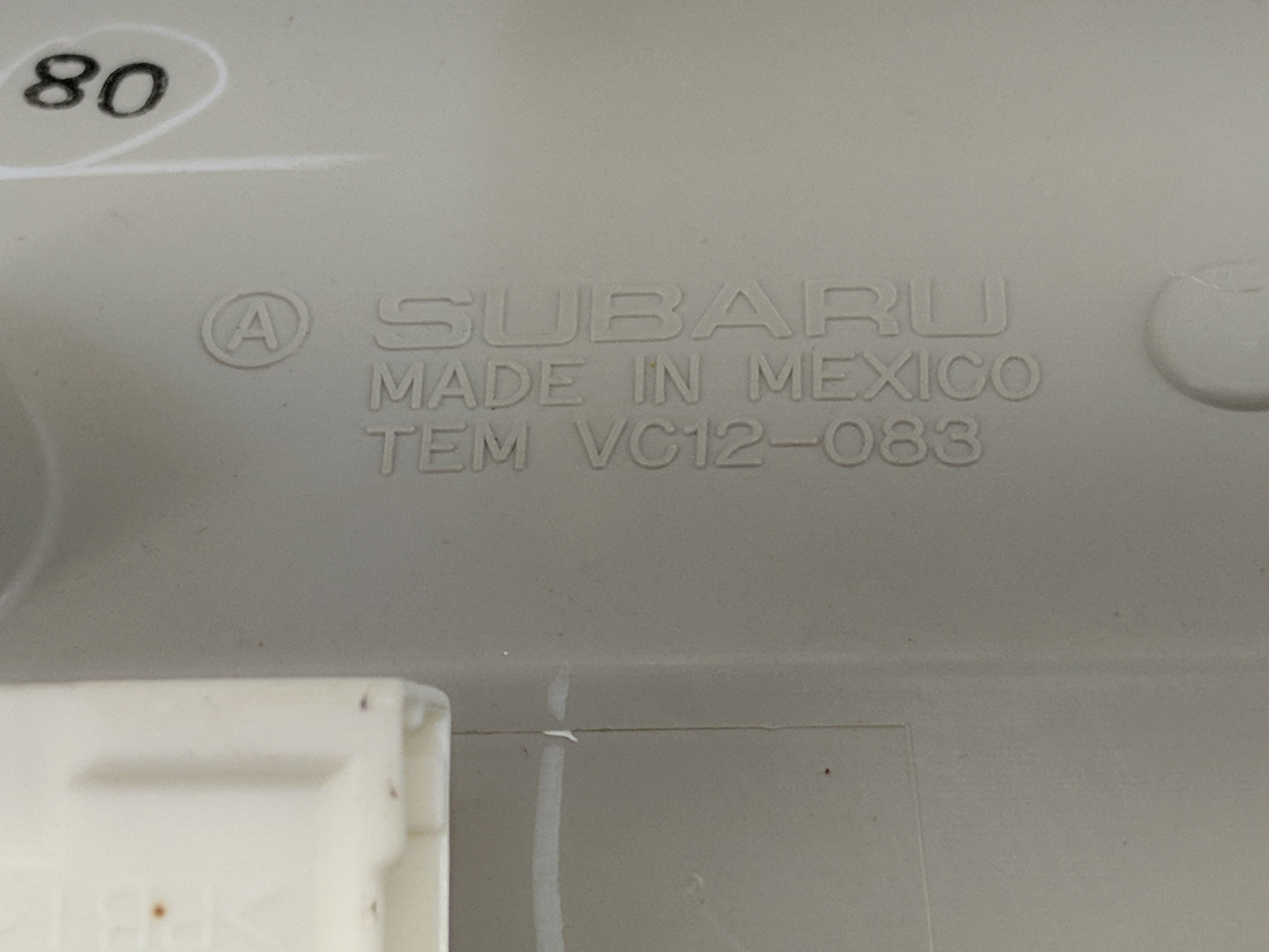 2010-2014 Subaru Legacy Overhead Roof Console Tan - Oemusedautoparts1.com