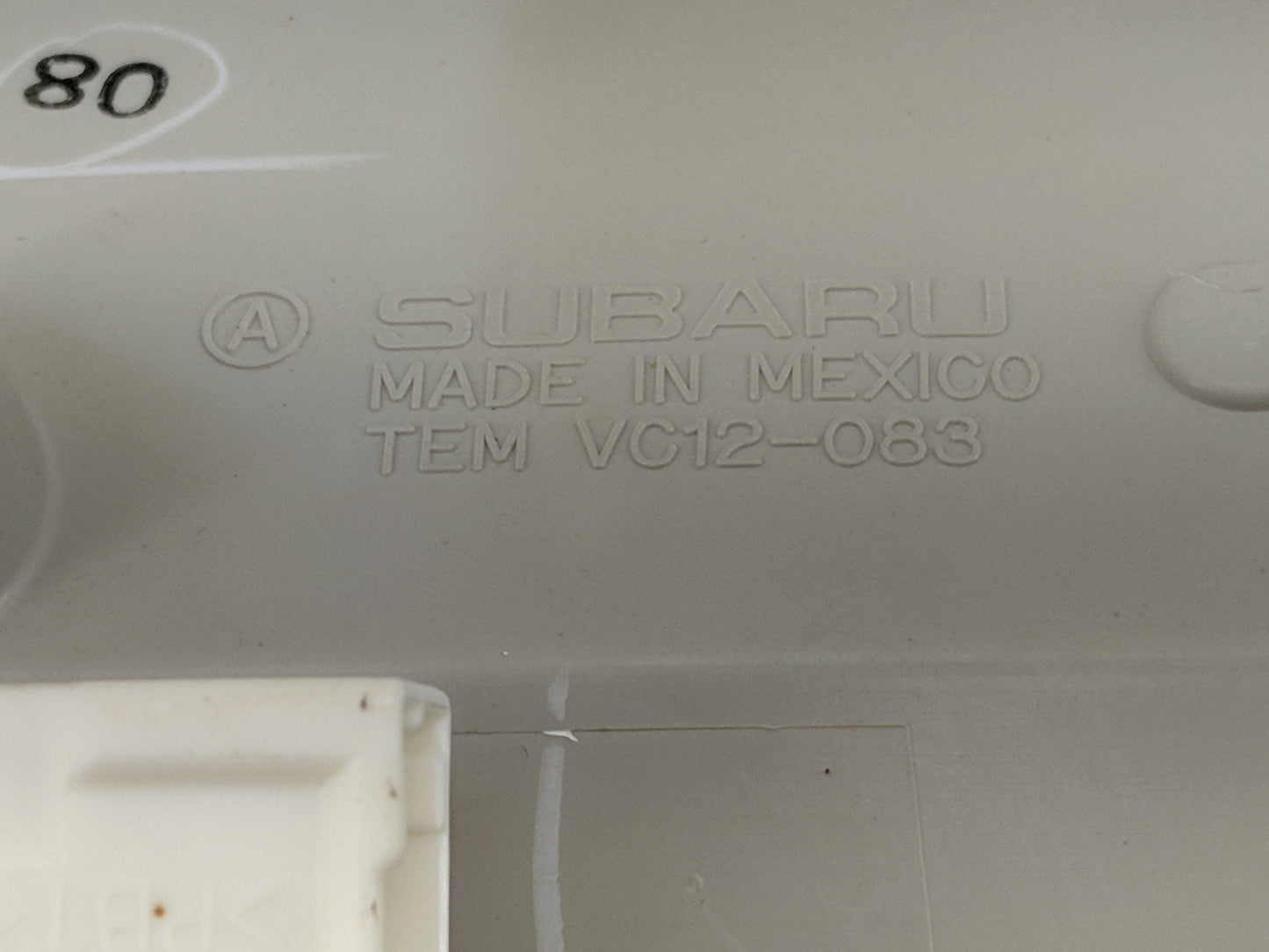 2010-2014 Subaru Legacy Overhead Roof Console Tan - Oemusedautoparts1.com