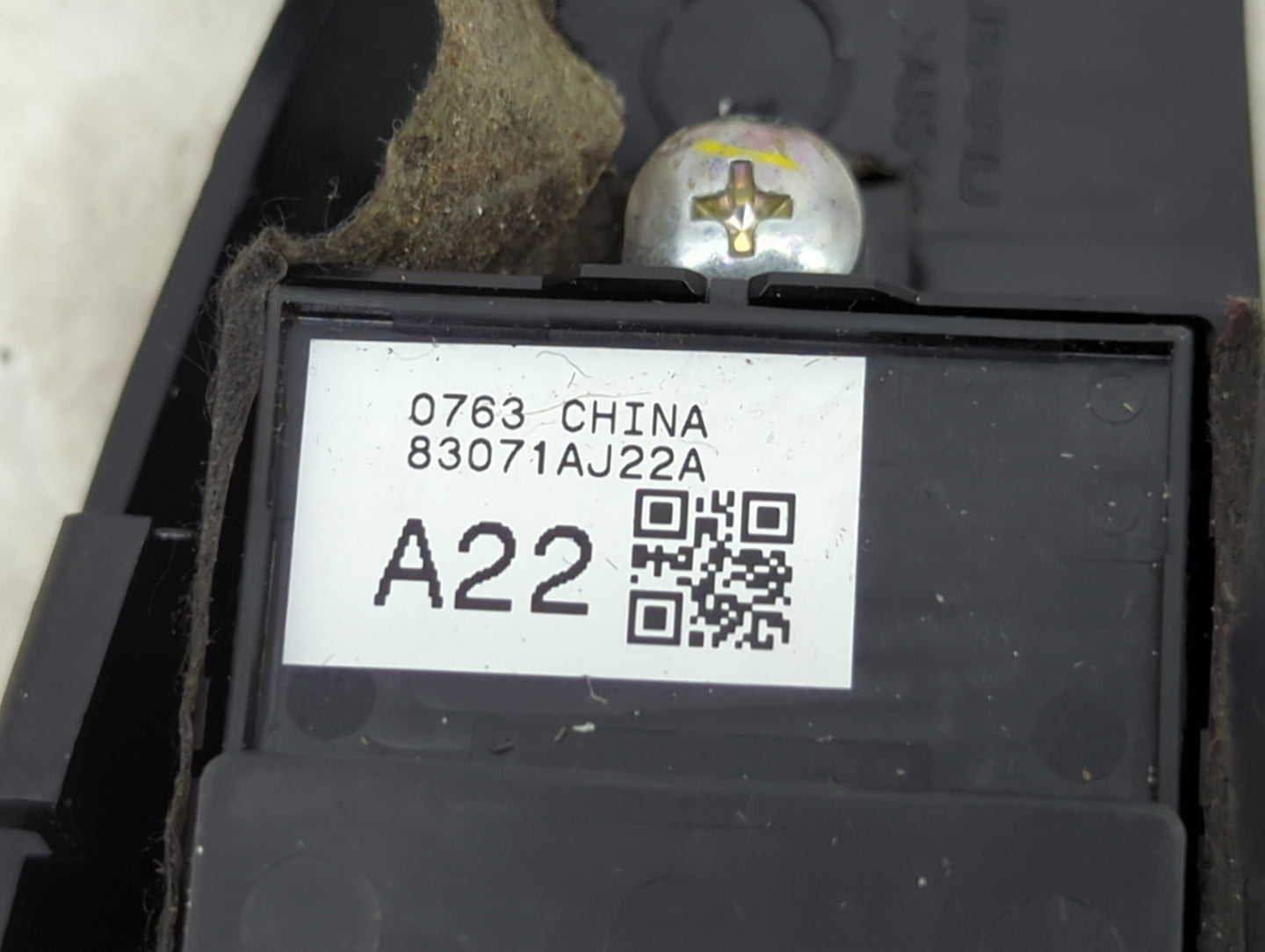2013-2014 Subaru Legacy Master Power Window Switch Replacement Driver Side Left P/N:83071AJ22A Fits Fits 2013 2014 OEM Used 