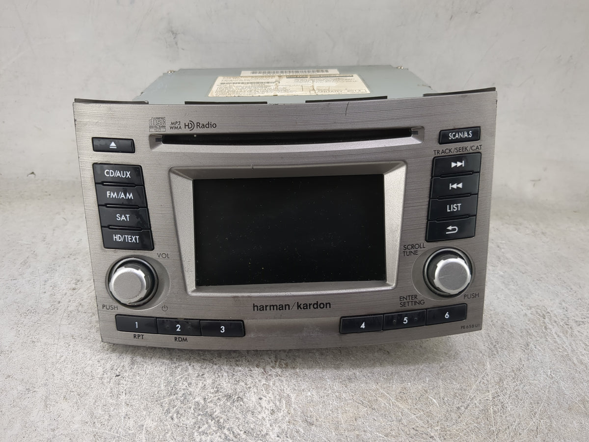 2012-2014 Subaru Legacy Radio AM FM Cd Player Receiver Replacement P/N:86201AJ6 CQ-JF11E04D Fits Fits 2012 2013 2014 OEM Use