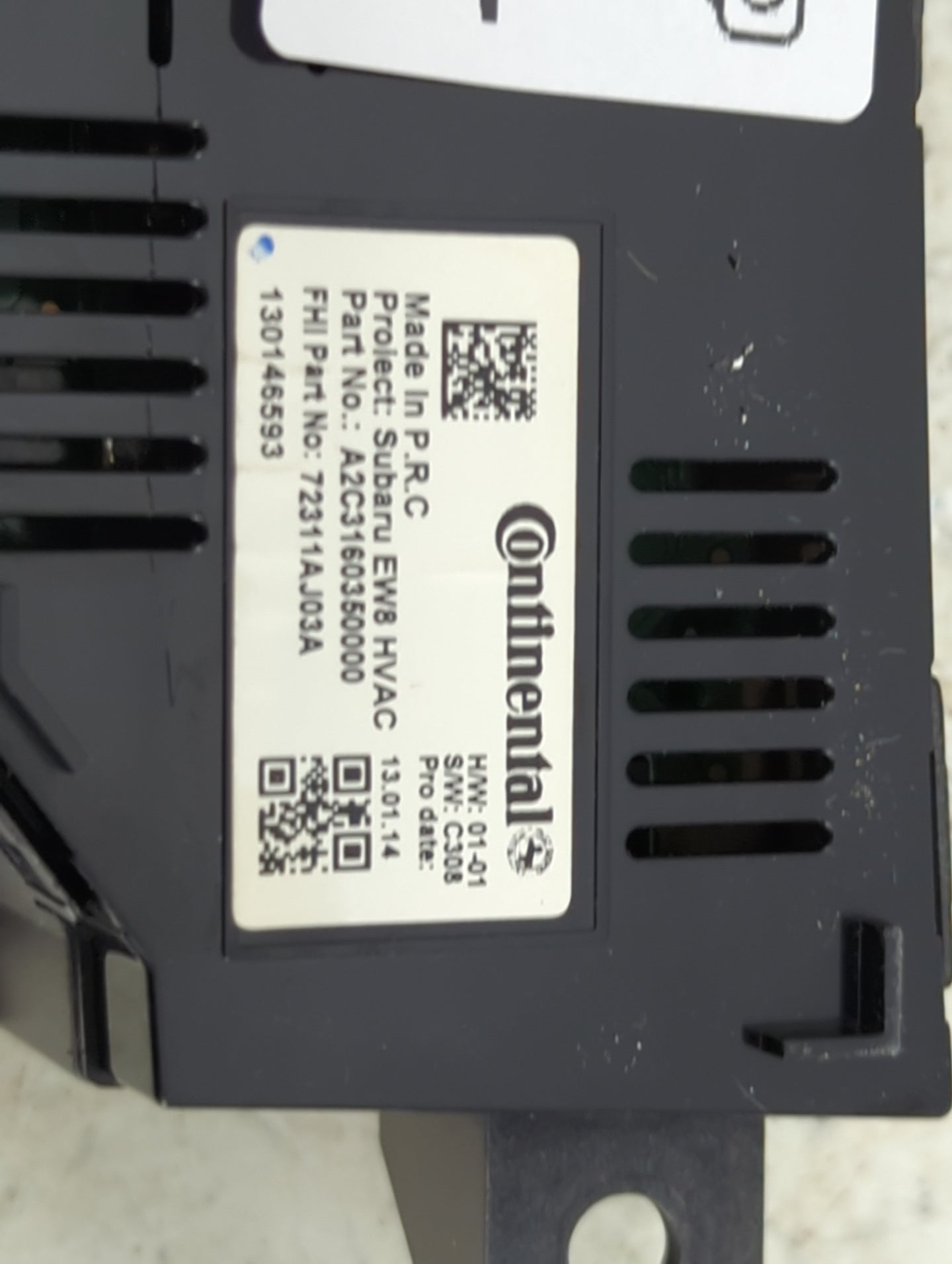 2010-2014 Subaru Legacy Climate Control Module Temperature AC/Heater Replacement P/N:A2C3160350000 72311AJ03A Fits OEM Used 