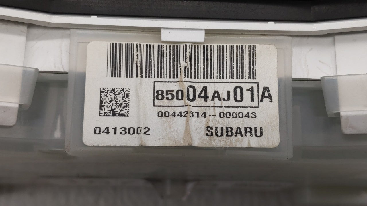 2013-2014 Subaru Legacy Instrument Cluster Speedometer Gauges P/N:85004AJ01A Fits Fits 2013 2014 OEM Used Auto Parts - Oemus