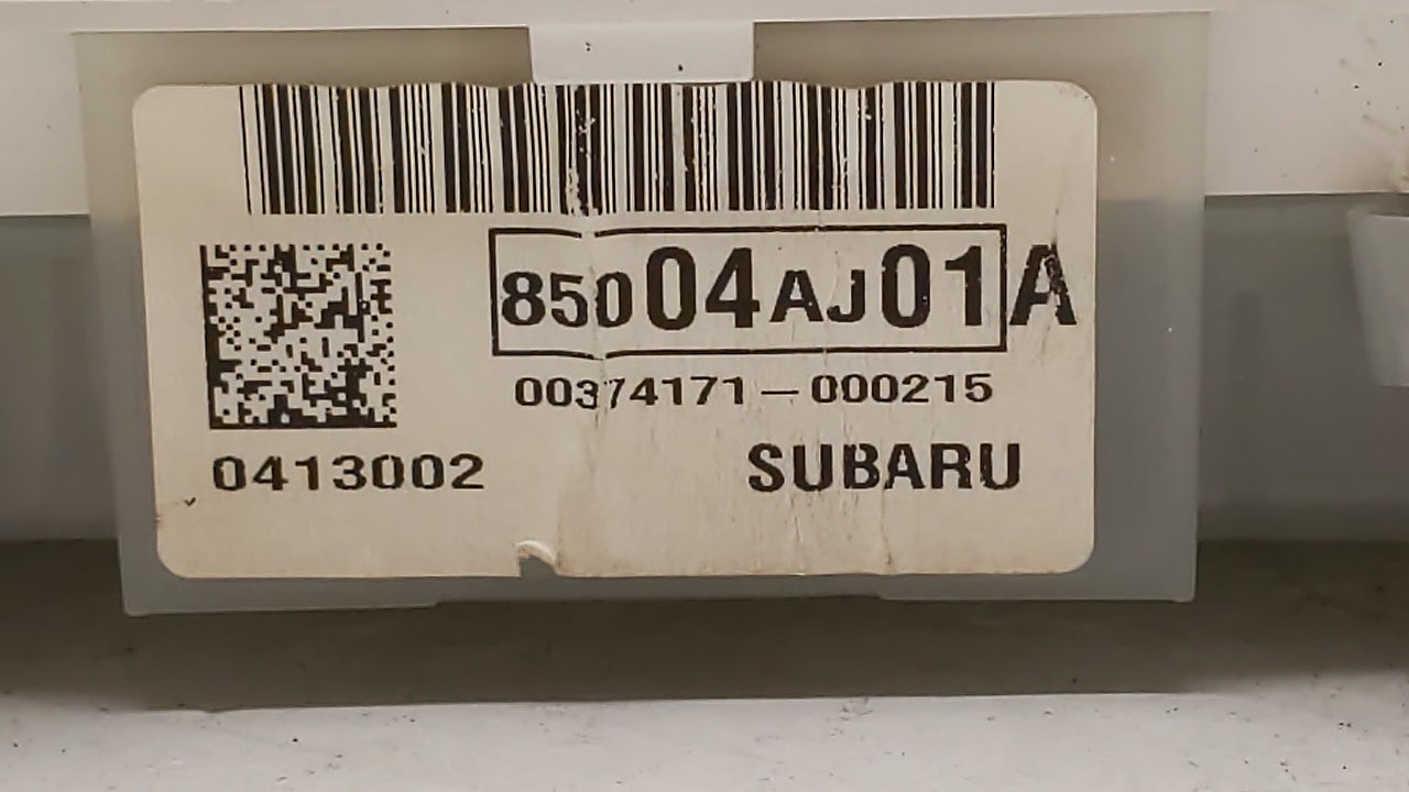 2013-2014 Subaru Legacy Instrument Cluster Speedometer Gauges P/N:85004AJ01A Fits Fits 2013 2014 OEM Used Auto Parts - Oemus