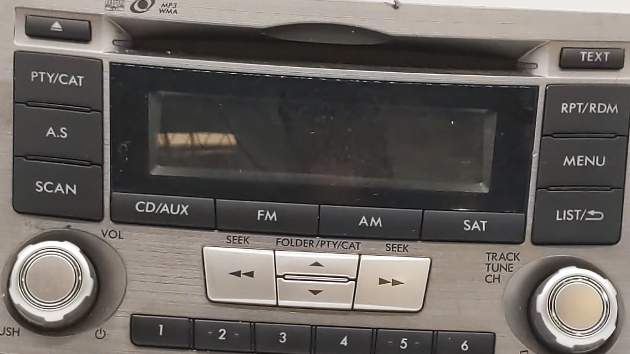 2012-2014 Subaru Legacy Radio AM FM Cd Player Receiver Replacement P/N:86201AJ61A Fits Fits 2012 2013 2014 OEM Used Auto Par