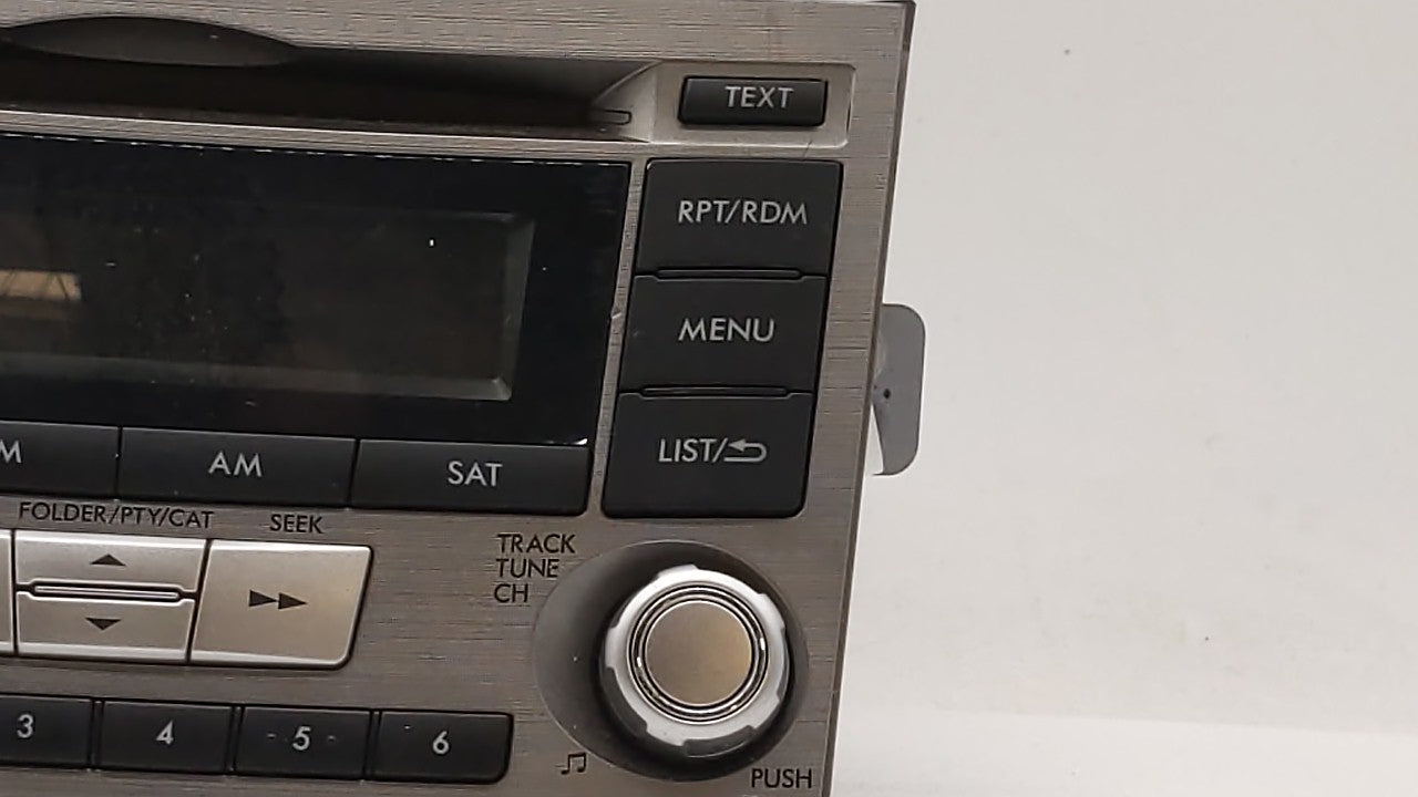 2012-2014 Subaru Legacy Radio AM FM Cd Player Receiver Replacement P/N:86201AJ61A Fits Fits 2012 2013 2014 OEM Used Auto Par