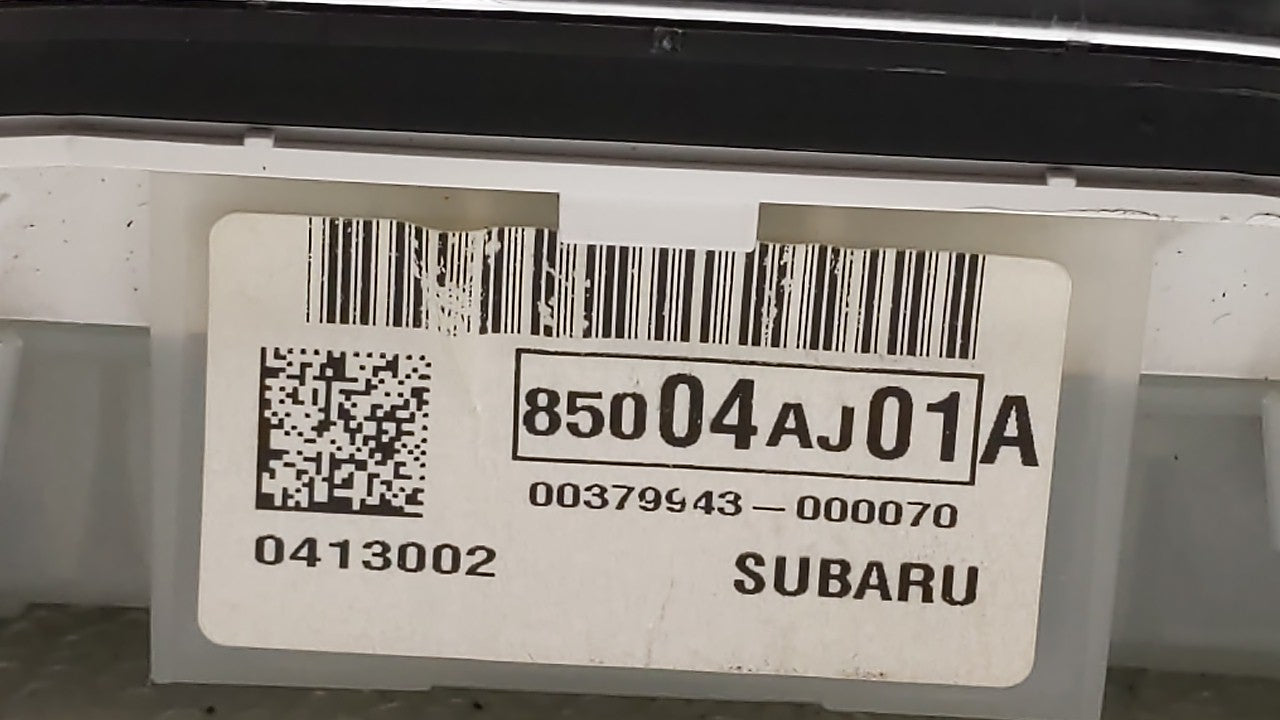 2013-2014 Subaru Legacy Instrument Cluster Speedometer Gauges P/N:85004AJ01A Fits Fits 2013 2014 OEM Used Auto Parts - Oemus