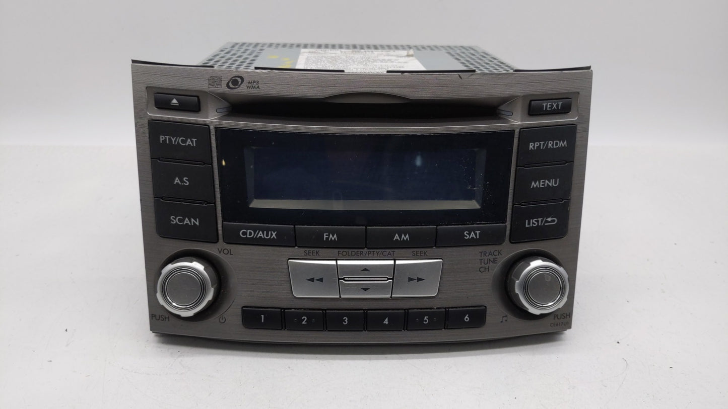 2012-2014 Subaru Legacy Am Fm Cd Player Radio Receiver - Oemusedautoparts1.com