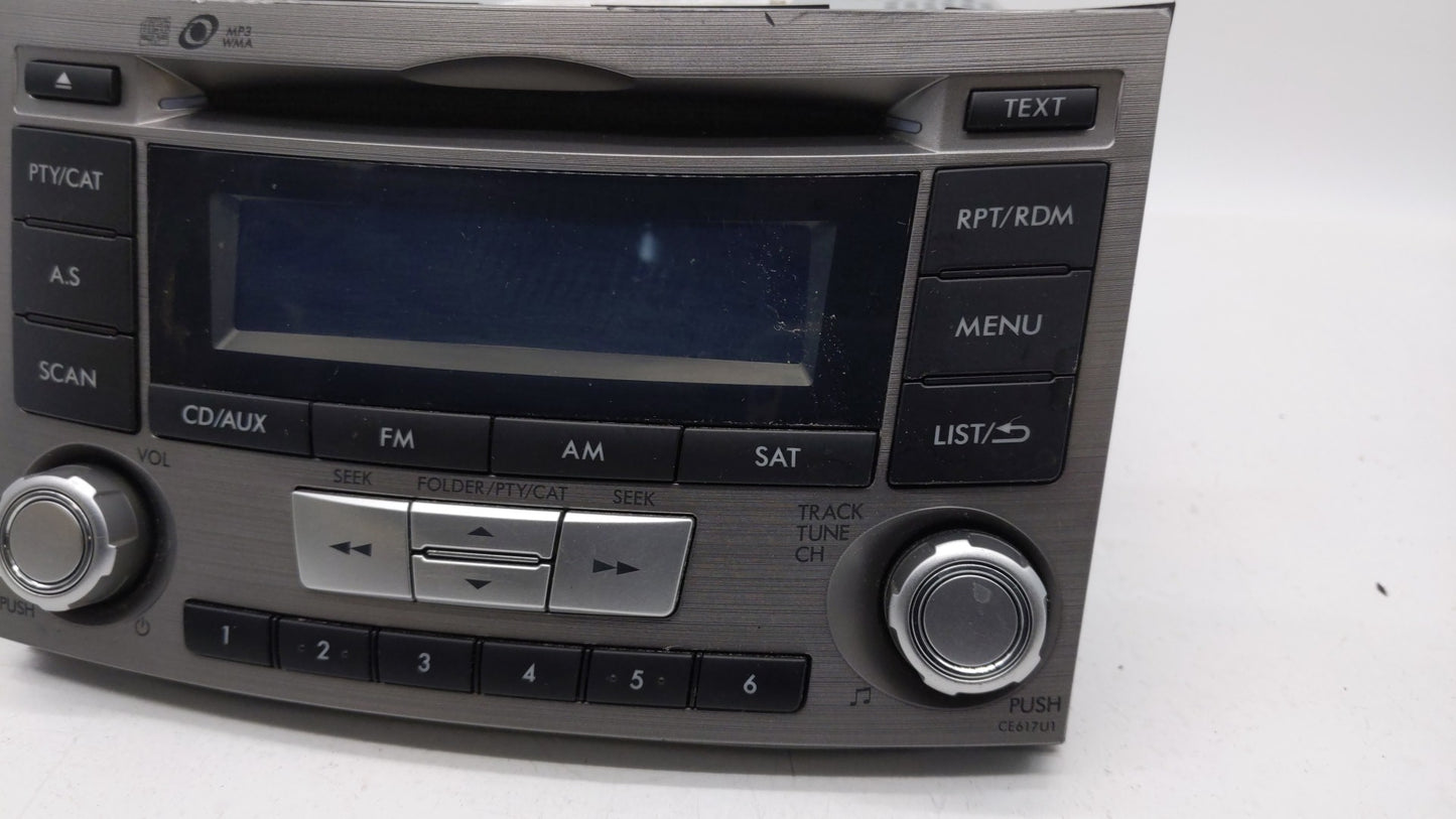 2012-2014 Subaru Legacy Am Fm Cd Player Radio Receiver - Oemusedautoparts1.com