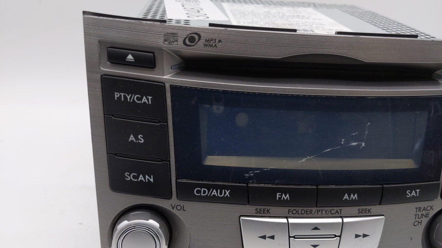 2012-2014 Subaru Legacy Radio AM FM Cd Player Receiver Replacement P/N:86201AJ61A Fits Fits 2012 2013 2014 OEM Used Auto Par