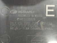 2010-2014 Subaru Legacy Fusebox Fuse Box Panel Relay Module P/N:MB10280B MB102801B, MB503202B Fits Fits 2010 2011 2012 2013 