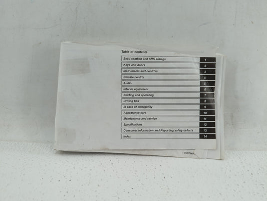 2013 Subaru Legacy Owners Manual Book Guide OEM Used Auto Parts - Oemusedautoparts1.com