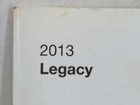 2013 Subaru Legacy Owners Manual Book Guide OEM Used Auto Parts - Oemusedautoparts1.com