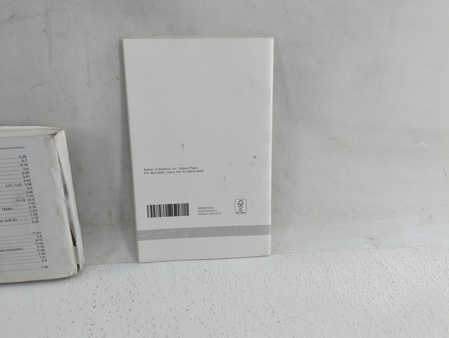 2013 Subaru Legacy Owners Manual Book Guide OEM Used Auto Parts - Oemusedautoparts1.com