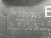 2010-2014 Subaru Legacy Fusebox Fuse Box Panel Relay Module P/N:MB10280B MB102801B, MB503202B Fits Fits 2010 2011 2012 2013 