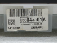2013-2014 Subaru Legacy Instrument Cluster Speedometer Gauges P/N:85004AJ01A Fits Fits 2013 2014 OEM Used Auto Parts - Oemus