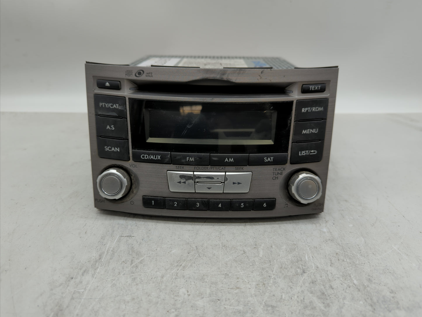 2012-2014 Subaru Legacy Radio AM FM Cd Player Receiver Replacement P/N:86201AJ61A Fits Fits 2012 2013 2014 OEM Used Auto Par