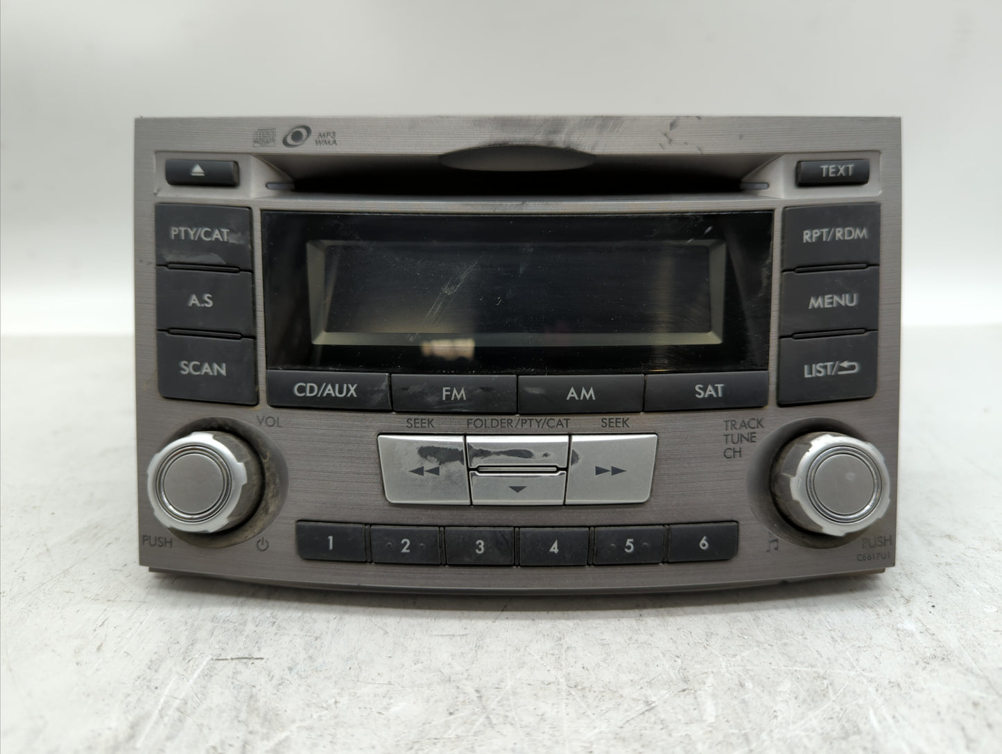 2012-2014 Subaru Legacy Radio AM FM Cd Player Receiver Replacement P/N:86201AJ61A Fits Fits 2012 2013 2014 OEM Used Auto Par