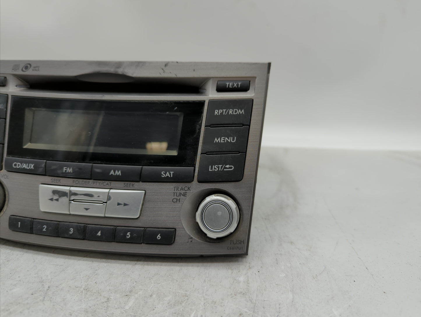 2012-2014 Subaru Legacy Radio AM FM Cd Player Receiver Replacement P/N:86201AJ61A Fits Fits 2012 2013 2014 OEM Used Auto Par