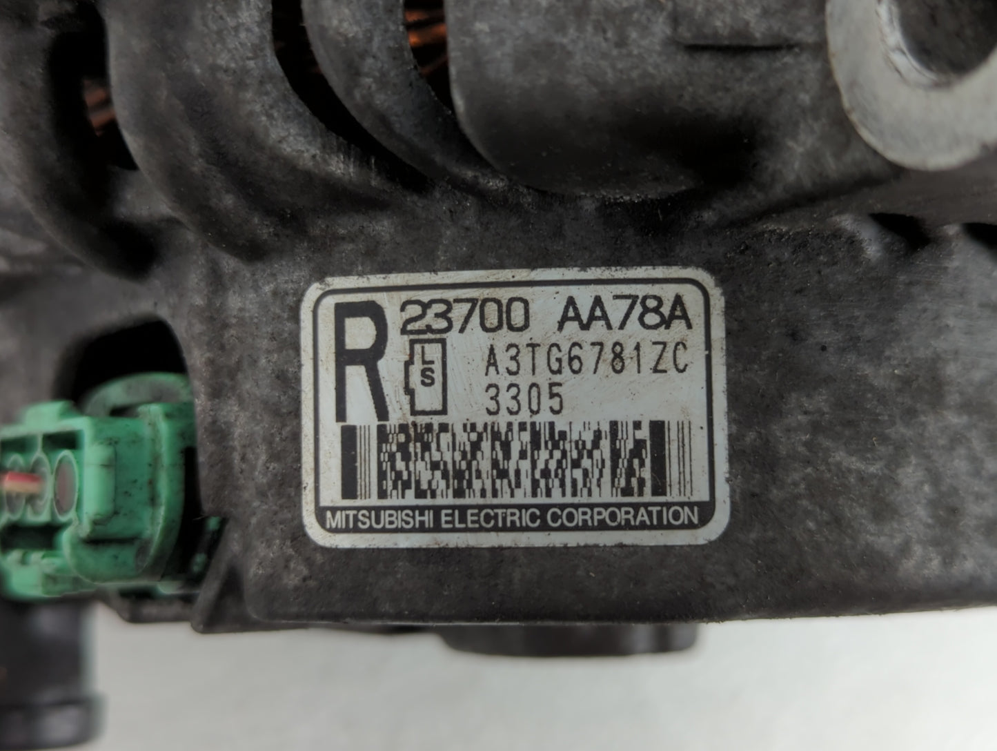 2013-2014 Subaru Legacy Alternator Replacement Generator Charging Assembly Engine OEM P/N:23700 AA78A Fits Fits 2013 2014 OE