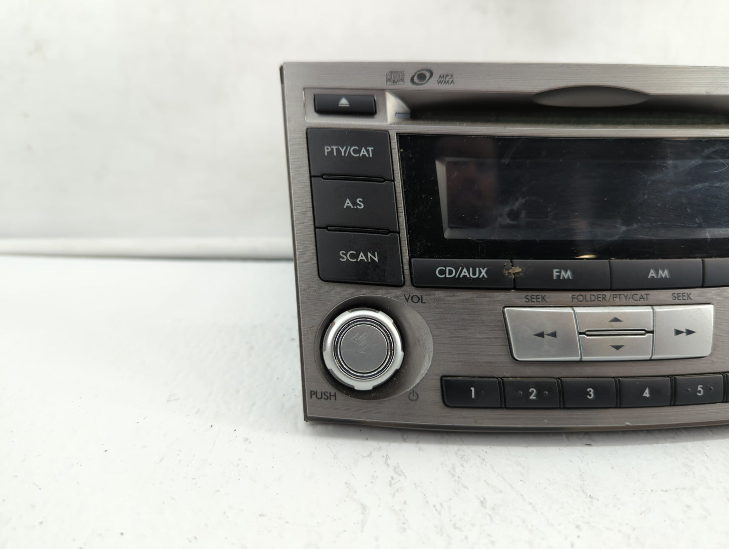 2012-2014 Subaru Legacy Radio AM FM Cd Player Receiver Replacement P/N:86201AJ61A Fits Fits 2012 2013 2014 OEM Used Auto Par