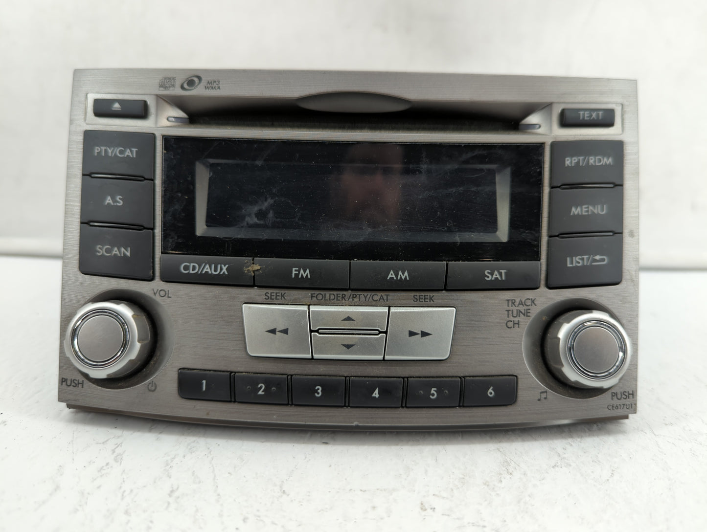 2012-2014 Subaru Legacy Radio AM FM Cd Player Receiver Replacement P/N:86201AJ61A Fits Fits 2012 2013 2014 OEM Used Auto Par