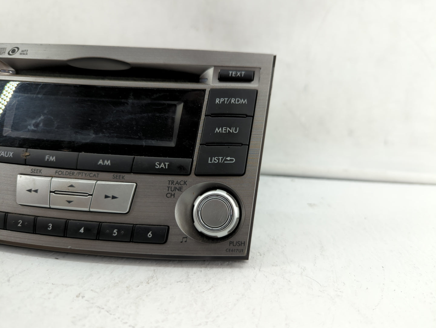 2012-2014 Subaru Legacy Radio AM FM Cd Player Receiver Replacement P/N:86201AJ61A Fits Fits 2012 2013 2014 OEM Used Auto Par