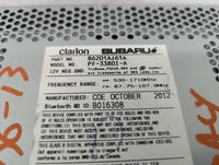 2012-2014 Subaru Legacy Radio AM FM Cd Player Receiver Replacement P/N:86201AJ61A Fits Fits 2012 2013 2014 OEM Used Auto Par