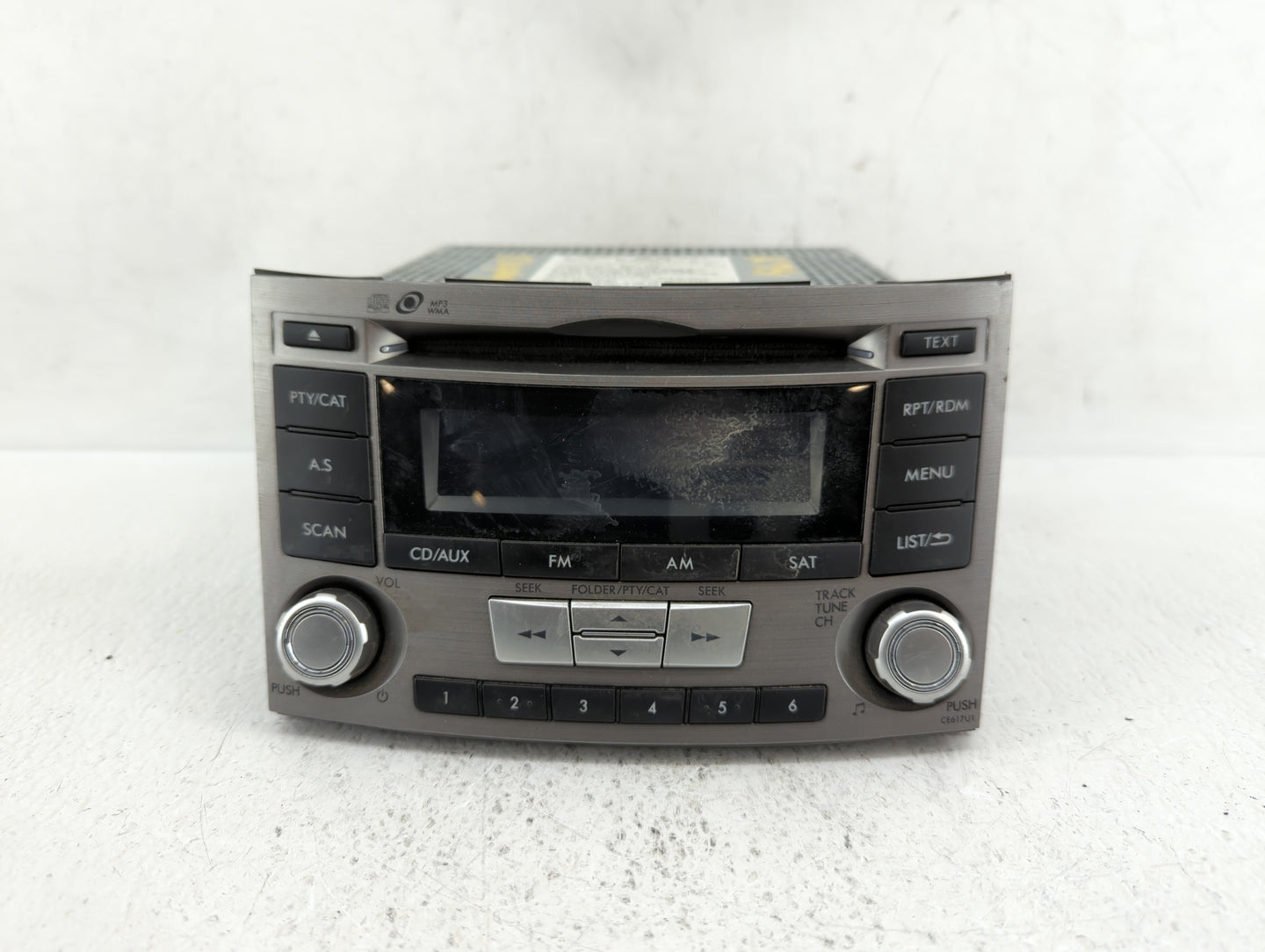 2012-2014 Subaru Legacy Radio AM FM Cd Player Receiver Replacement P/N:86201AJ61A Fits Fits 2012 2013 2014 OEM Used Auto Par