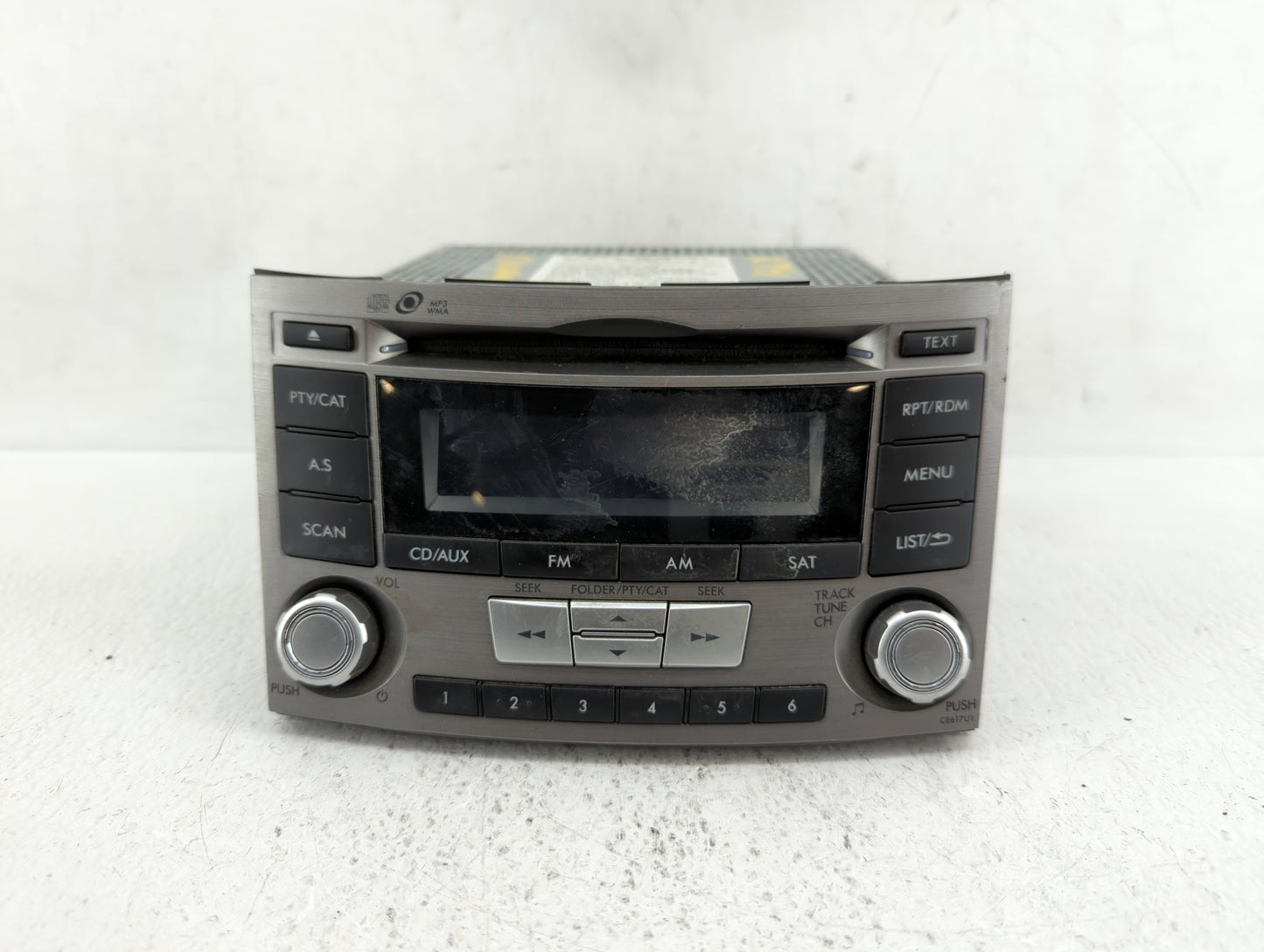 2012-2014 Subaru Legacy Radio AM FM Cd Player Receiver Replacement P/N:86201AJ61A Fits Fits 2012 2013 2014 OEM Used Auto Par