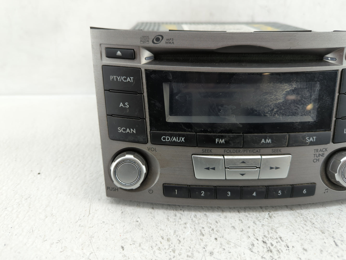2012-2014 Subaru Legacy Radio AM FM Cd Player Receiver Replacement P/N:86201AJ61A Fits Fits 2012 2013 2014 OEM Used Auto Par