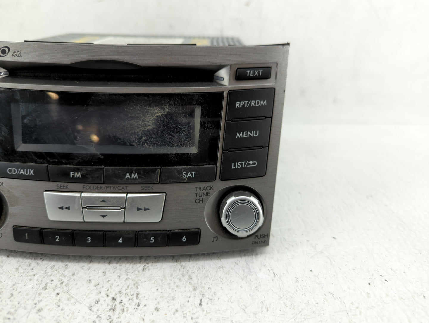 2012-2014 Subaru Legacy Radio AM FM Cd Player Receiver Replacement P/N:86201AJ61A Fits Fits 2012 2013 2014 OEM Used Auto Par