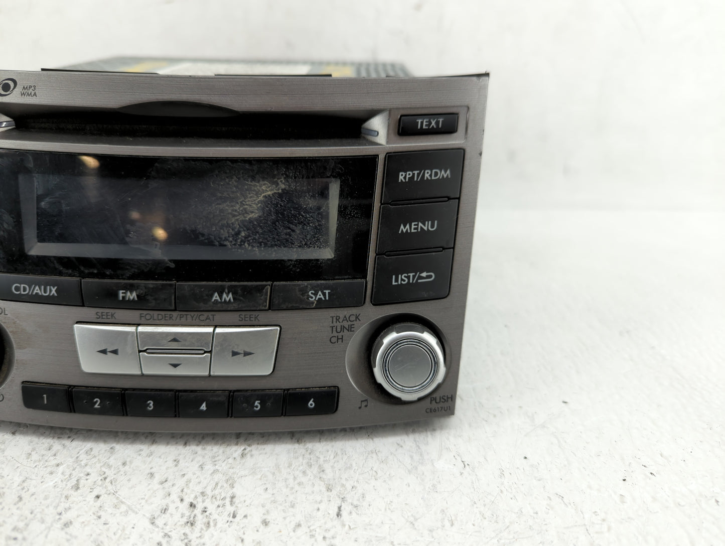 2012-2014 Subaru Legacy Radio AM FM Cd Player Receiver Replacement P/N:86201AJ61A Fits Fits 2012 2013 2014 OEM Used Auto Par