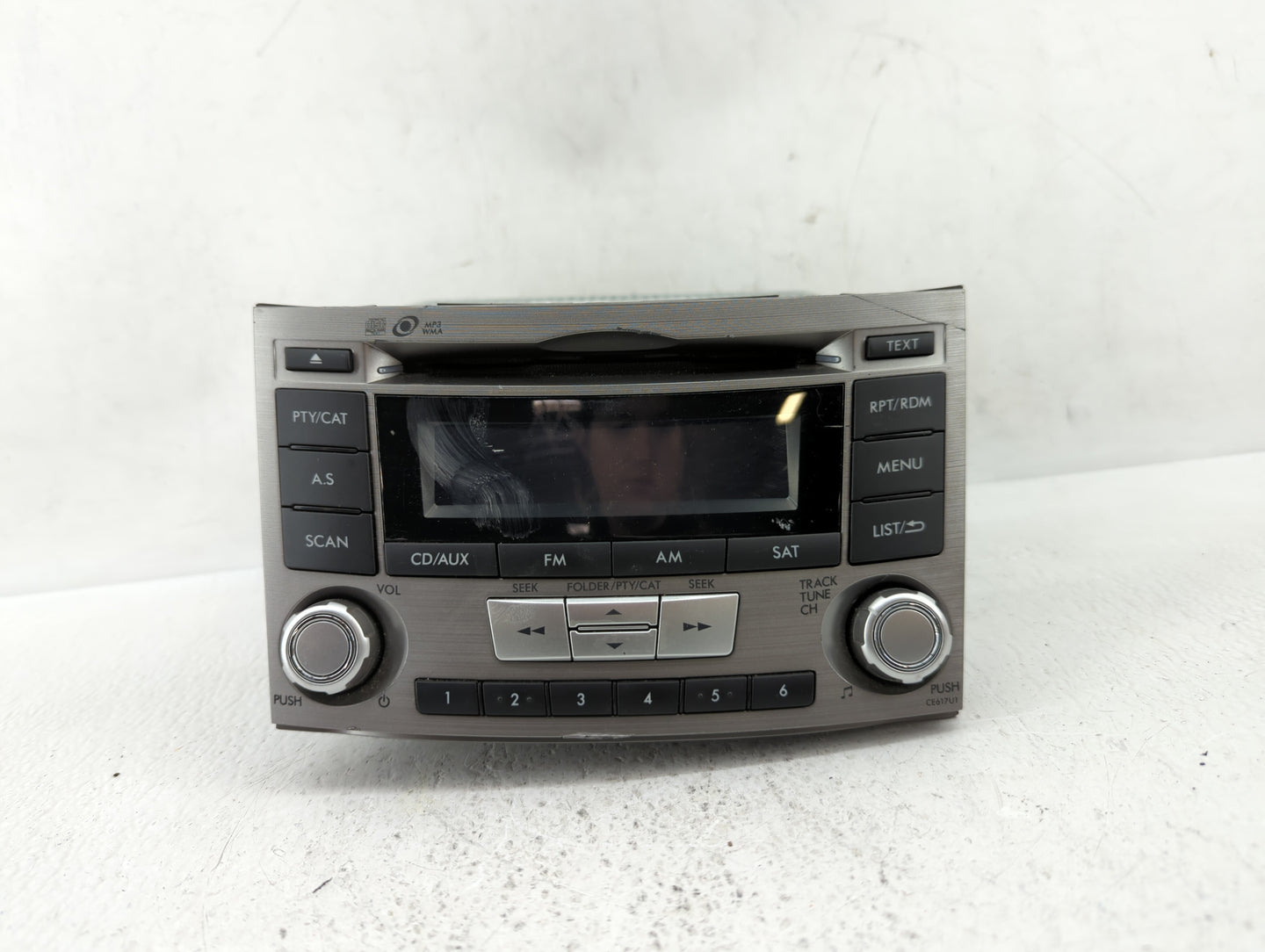 2012-2014 Subaru Legacy Radio AM FM Cd Player Receiver Replacement P/N:86201AJ61A Fits Fits 2012 2013 2014 OEM Used Auto Par