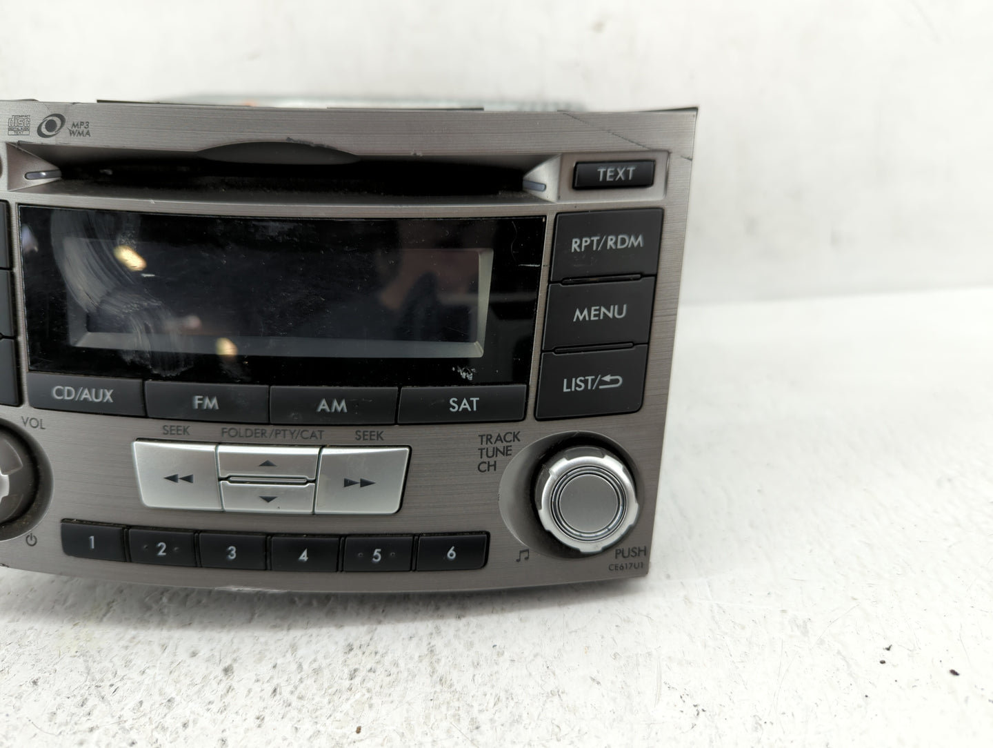 2012-2014 Subaru Legacy Radio AM FM Cd Player Receiver Replacement P/N:86201AJ61A Fits Fits 2012 2013 2014 OEM Used Auto Par