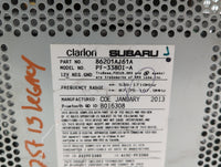 2012-2014 Subaru Legacy Radio AM FM Cd Player Receiver Replacement P/N:86201AJ61A Fits Fits 2012 2013 2014 OEM Used Auto Par