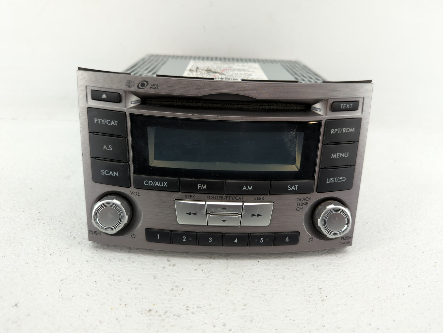2012-2014 Subaru Legacy Radio AM FM Cd Player Receiver Replacement P/N:86201AJ61A Fits Fits 2012 2013 2014 OEM Used Auto Par