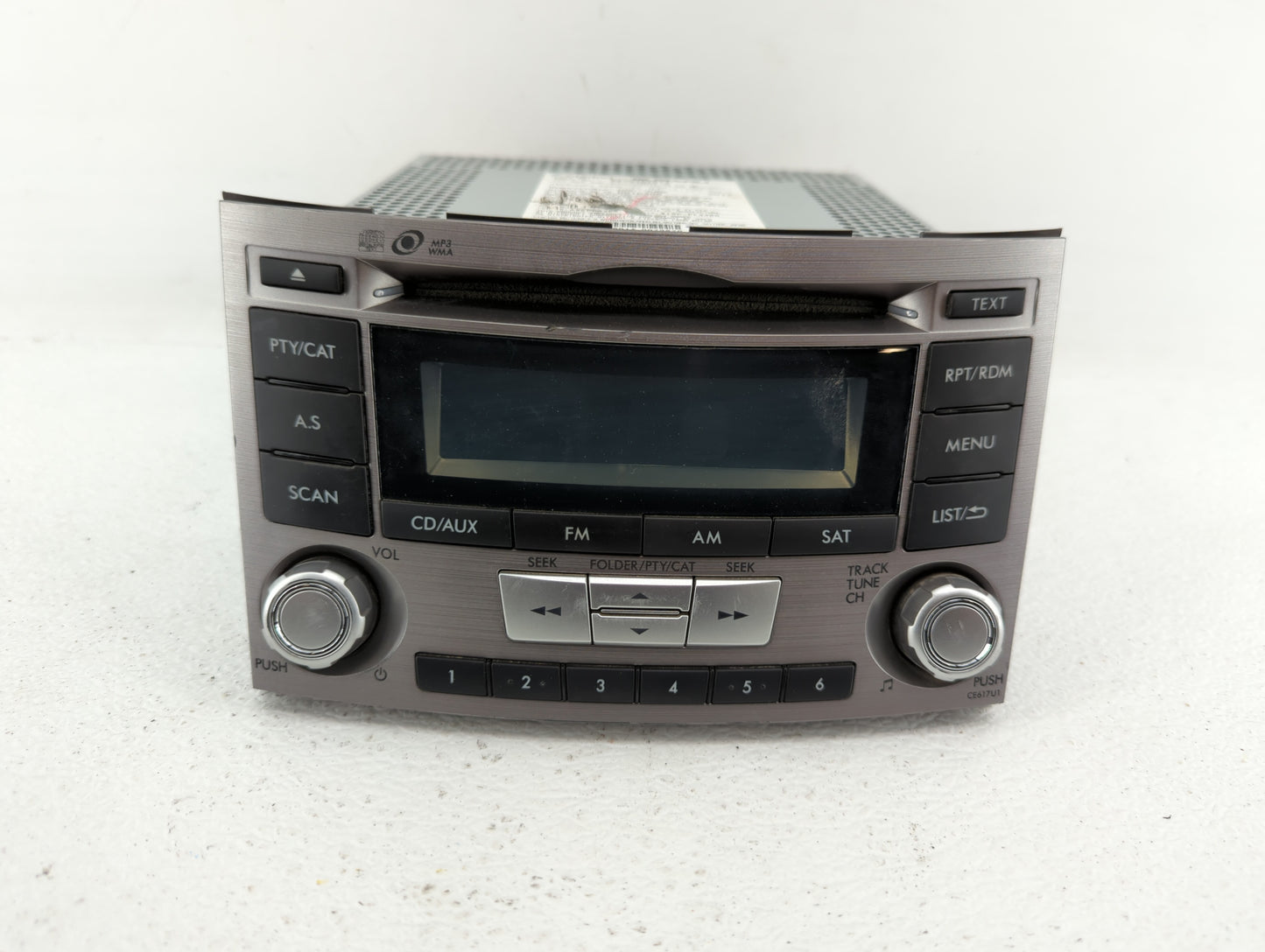 2012-2014 Subaru Legacy Radio AM FM Cd Player Receiver Replacement P/N:86201AJ61A Fits Fits 2012 2013 2014 OEM Used Auto Par